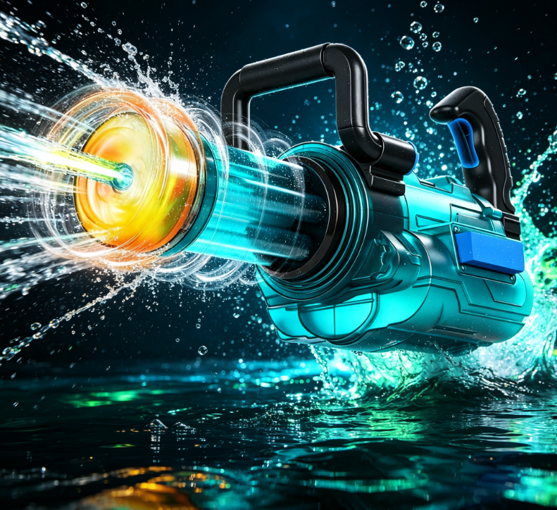 Dual-Grip Gatling-Style Water Gun – High-Output Outdoor Water Toy - Image 2