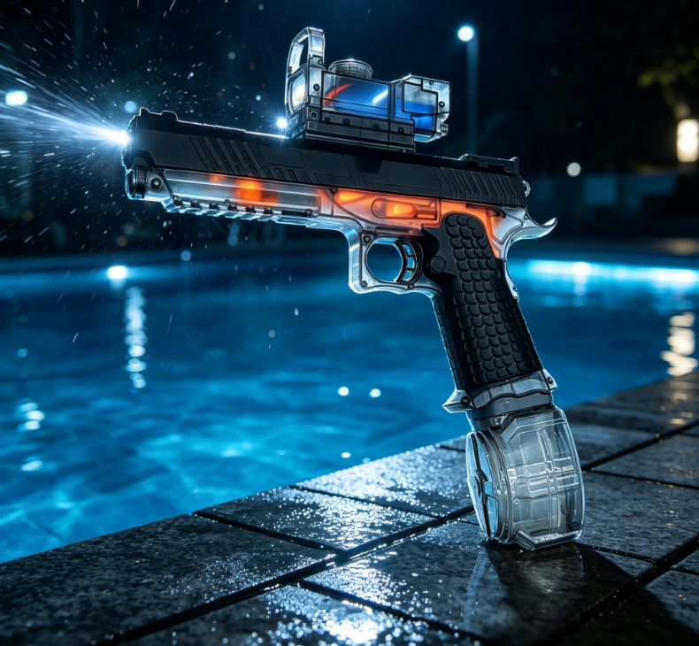 Realistic Pistol-Style Water Gun – Cool Outdoor Summer Water Toy - Image 2