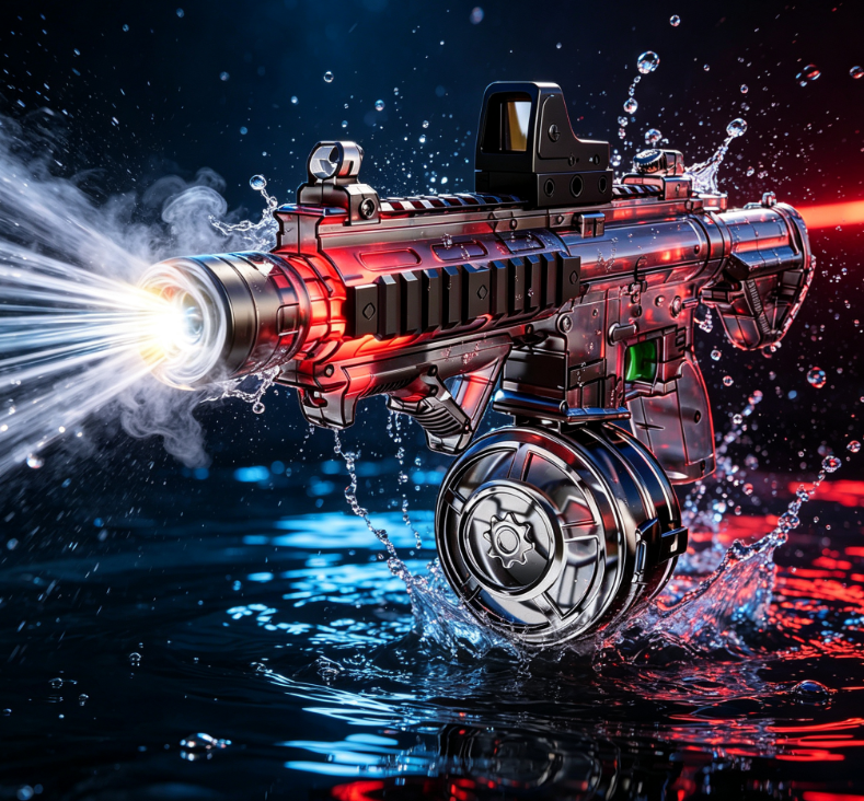 High-Impact Water Battle Blaster with Detachable Magazine – Outdoor Water Play Toy