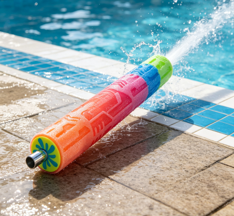 Colorful EVA Foam Pump-Action Water Blaster – Pool & Outdoor Water Play Toy