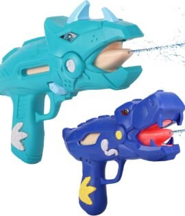 Dinosaur-Shaped Pump-Action Water Gun (2-Pack) – Long-Range Outdoor Toy for Pools and Beaches