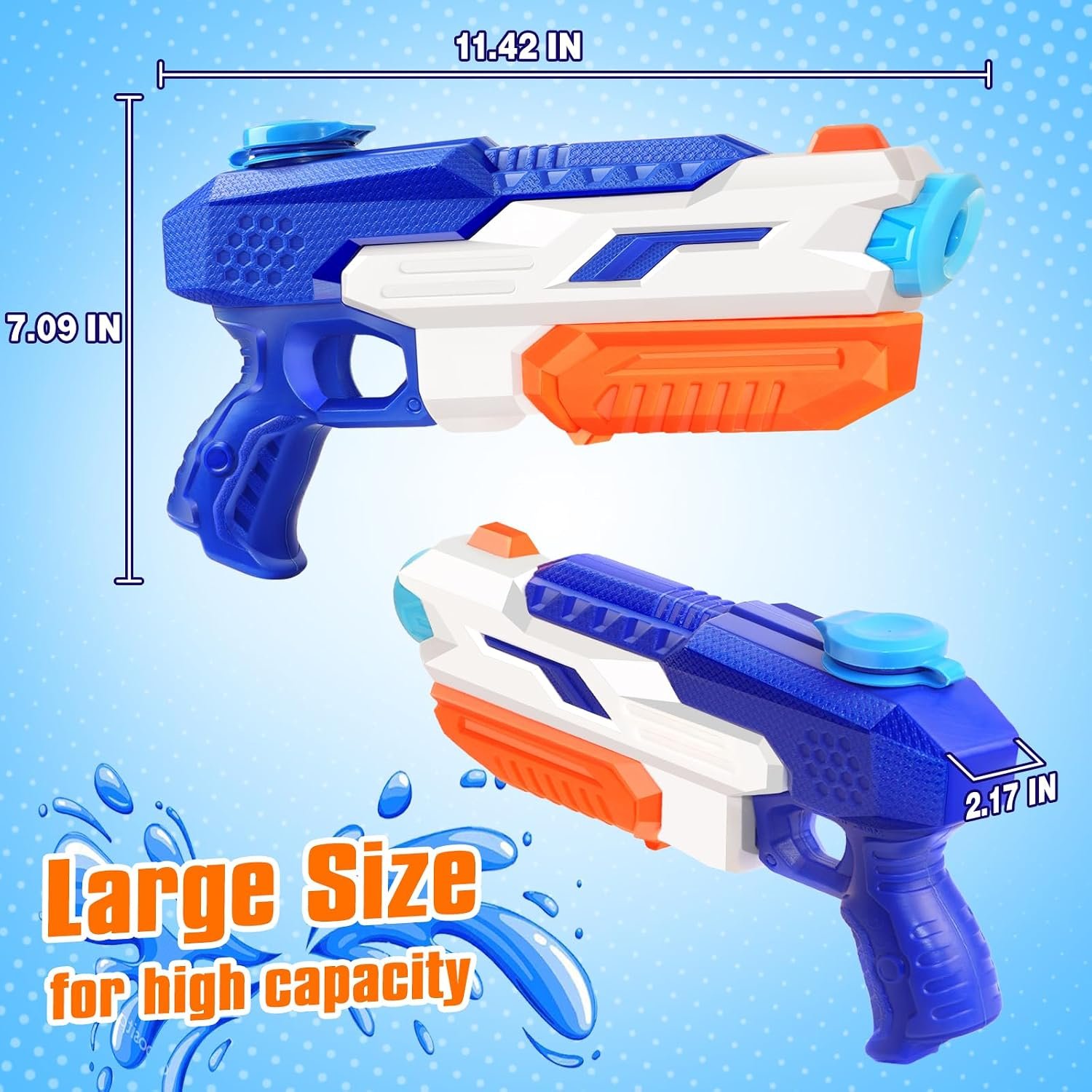6-Pack 600cc High-Capacity Water Blaster – Summer Outdoor Pool & Beach Water Fight Toy - Image 2