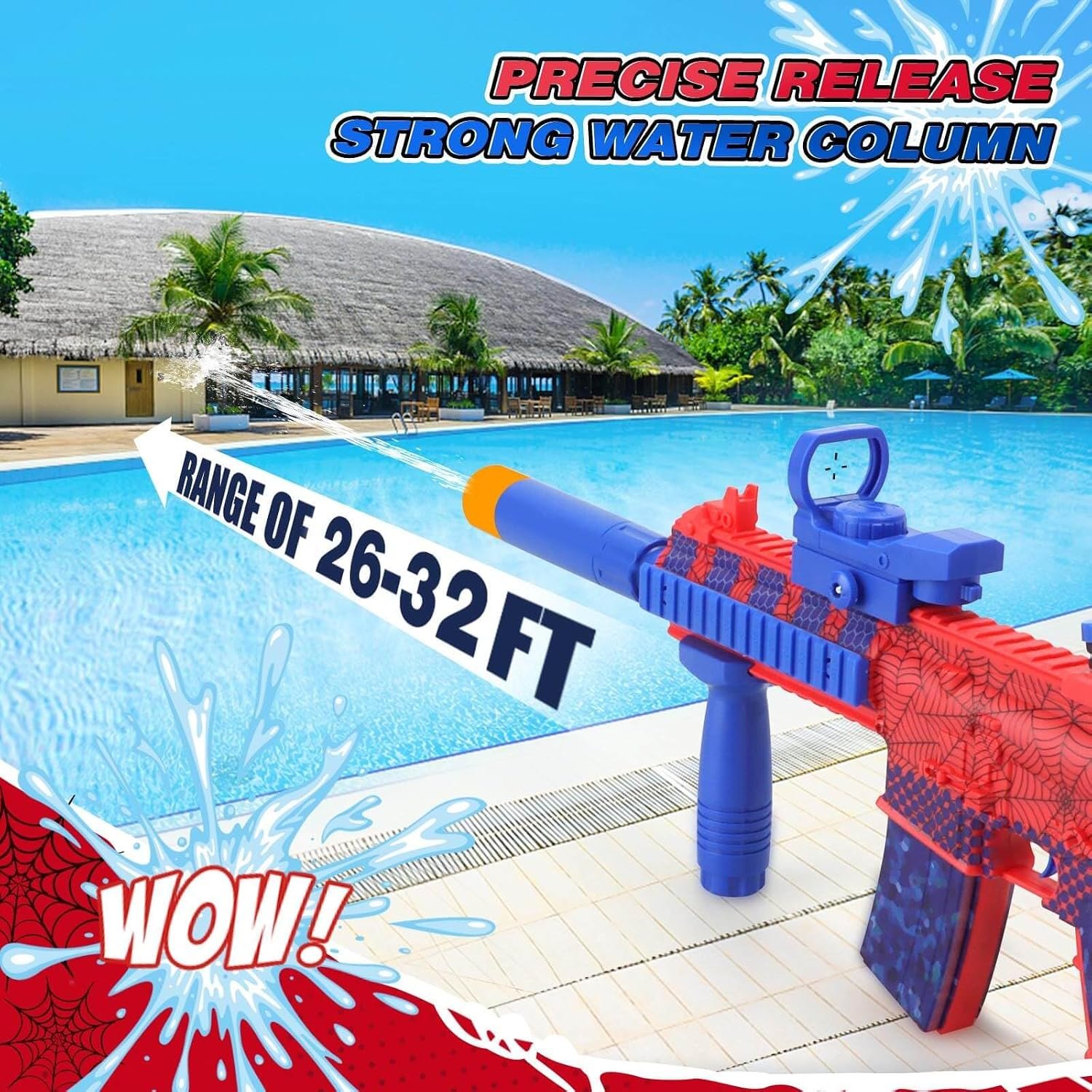 Spider-Themed Electric Water Gun – Automatic Rapid-Fire Toy for Kids & Adults (Beach & Pool Gear) - Image 2