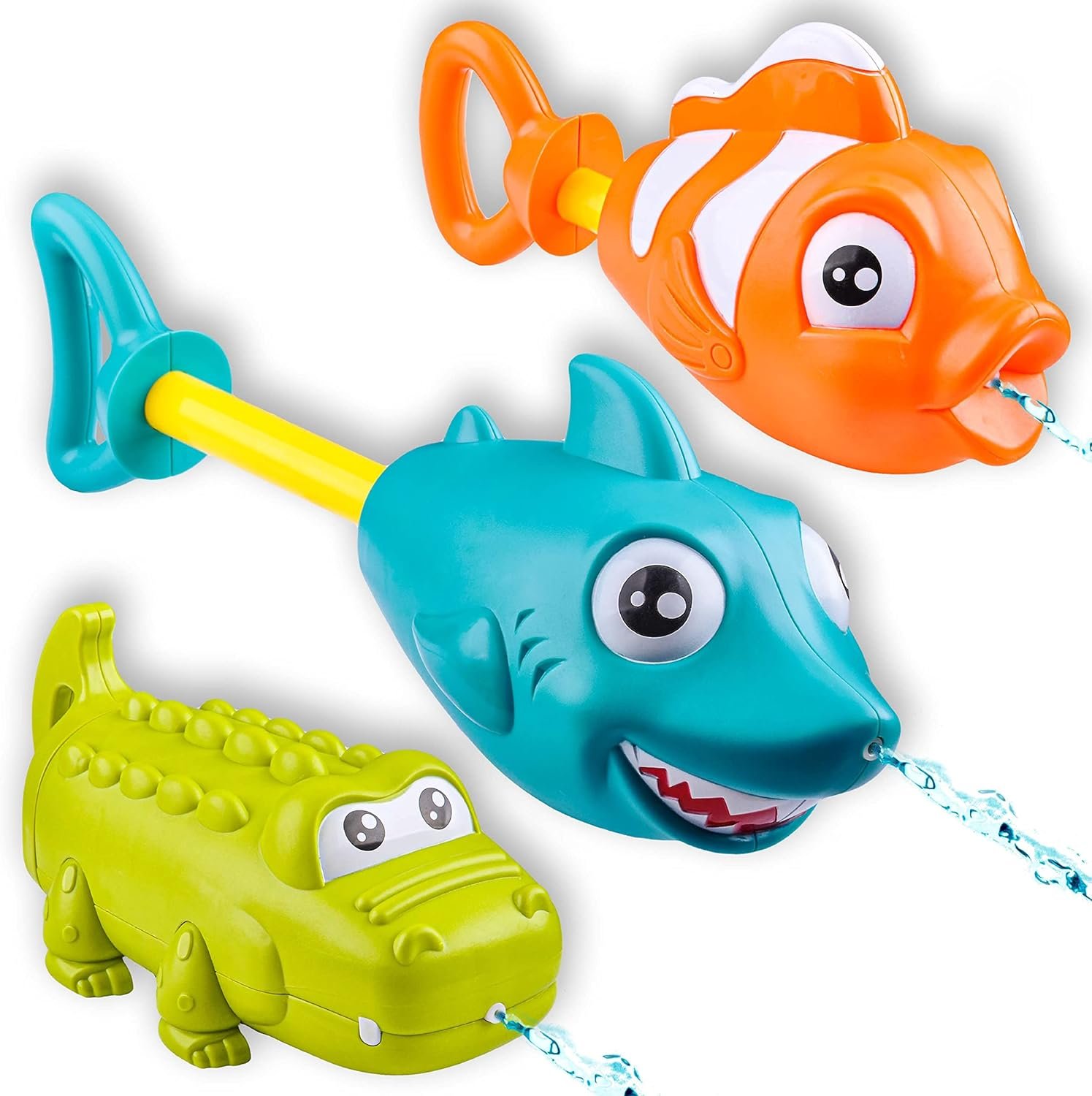 3-Pack Animal-Shaped Mini Water Guns – Kids' Pool & Beach Water Toys