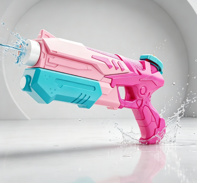 Sci-Fi Style Color-Block Water Gun – Beach/Patio Water Play Toy - Image 2